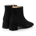 Mari Black Ankle Boots Suede Leather Zurbano